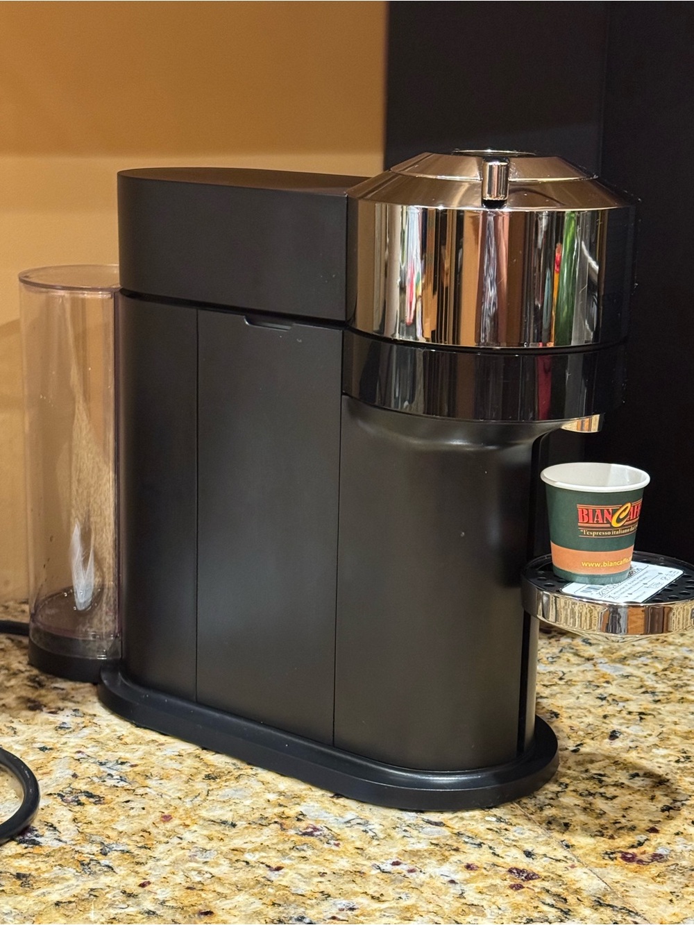 Breville Nespresso Vertuo Next Deluxe Coffee Espresso Dark Chrome Machine tested